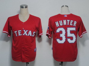 Texas Rangers 35 Hunter Red Cool Base