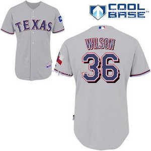 Texas Rangers 36 C J Red Cool Base 2011 Baseball grey Jersey