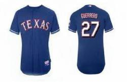 Kids Texans Rangers #27 Guerrero Blue Jerseys