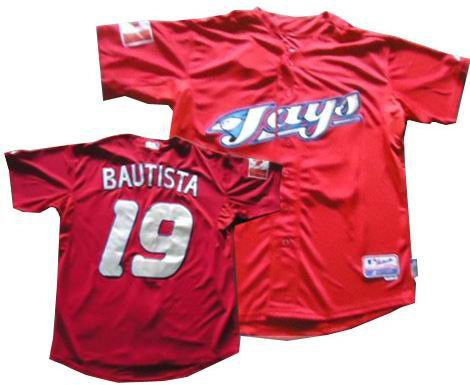 Toronto Blue Jays 19 Jose Bautista jerseys red Toronto Blue Jays 19 Jose Bautista jerseys red