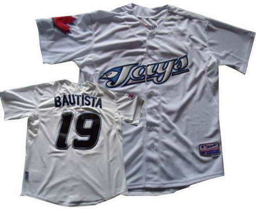 Toronto Blue Jays 19 Jose Bautista jerseys white Toronto Blue Jays 19 Jose Bautista jerseys white