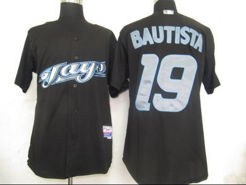 MLB Jerseys Toronto Blue Jays 19 Bautista Black