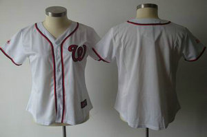women Washington Nationals BLANK White Cool Base