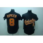 mlb baltimore orioles #8 ripken m&n black