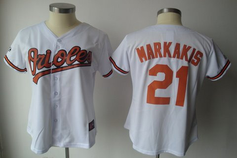 women Baltimore Orioles 21 MARKAKIS WHITE jersey women Baltimore Orioles 21 MARKAKIS WHITE jersey