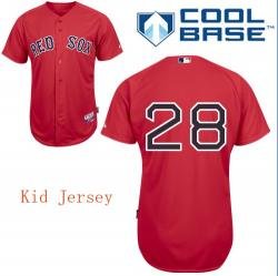 MLB Kid jerseys Boston Red Sox 28# Gonzalez red cool base jerseys