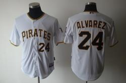 Pittsburgh Pirates #24 Alvarez White Jerseys