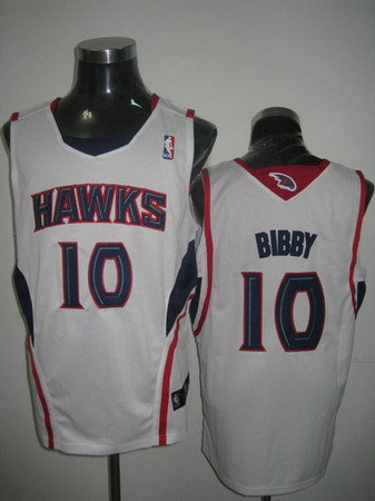Atlanta Hawks 10 BIBBY white jerseys Atlanta Hawks 10 BIBBY white jerseys