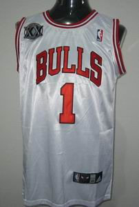 Chicago Bulls 1 Derek Rose WHITE 20th anniversary