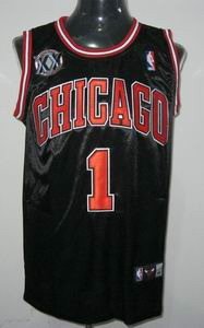 Chicago Bulls 1 Derek Rose BLACK 20th anniversary