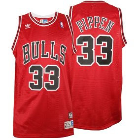 Chicago Bulls Pippen 33 red jersey Chicago Bulls Pippen 33 red jersey