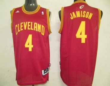 Cleveland Cavallers 4 Jamison Red Jerseys(Swingman) Cleveland Cavallers 4 Jamison Red Jerseys(Swingman)