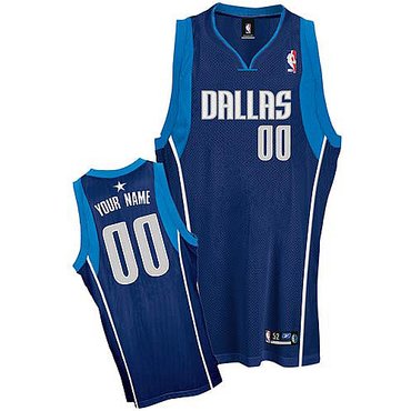 Mavericks Personalized Authentic Blue Jersey (S-5XL)