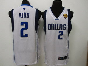 Dallas Mavericks 2 Jason Kidd white 2011 finals