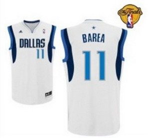 Dallas Mavericks 11 BAREA White 2011 Finals patch jerseys Dallas Mavericks 11 BAREA White 2011 Finals patch jerseys