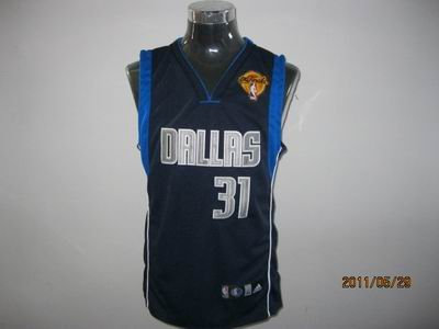 Dallas Mavericks 31 Jason Terry Road blue with 2011 Finals Jersey