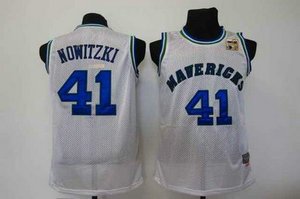 Dallas Mavericks 41 Dirk Nowitzki m&n white 2011 Champions Cup Patch