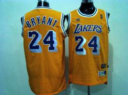Los Angeles Lakers 24 Bryant yellow SWINGMAN jerseys