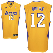 Los Angeles Lakers Brown Shannon #12 yellow