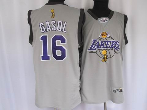 nba los angeles lakers #16 gasol grey nba los angeles lakers #16 gasol grey