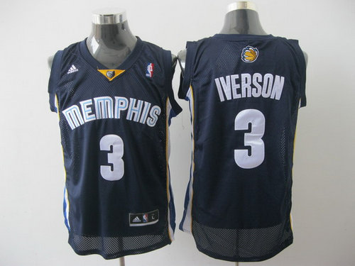 memphis grizzlies #3 iverson blue(2011 swingman revolution 30)