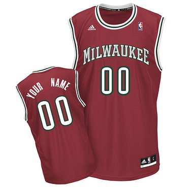 Bucks Personalized Authentic Red Jersey (S-5XL)