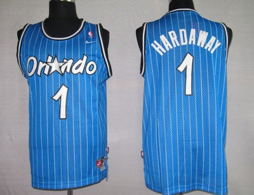 NBA Jersey Orlando Maglc 1# Hardaway Blue strip(Swingmin) NBA Jersey Orlando Maglc 1# Hardaway Blue strip(Swingmin)