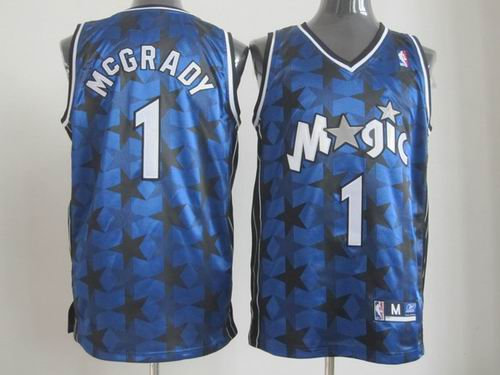Orlando Magic 1 Tracy McGrady blue Throwback Jersey