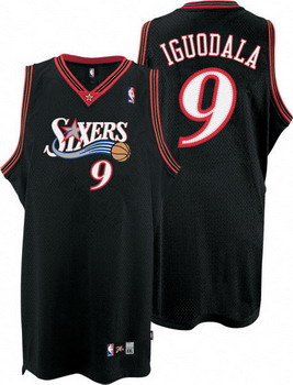 Philadelphia 76ers 9 Andre Iguodala Black Jerseys Philadelphia 76ers 9 Andre Iguodala Black Jerseys