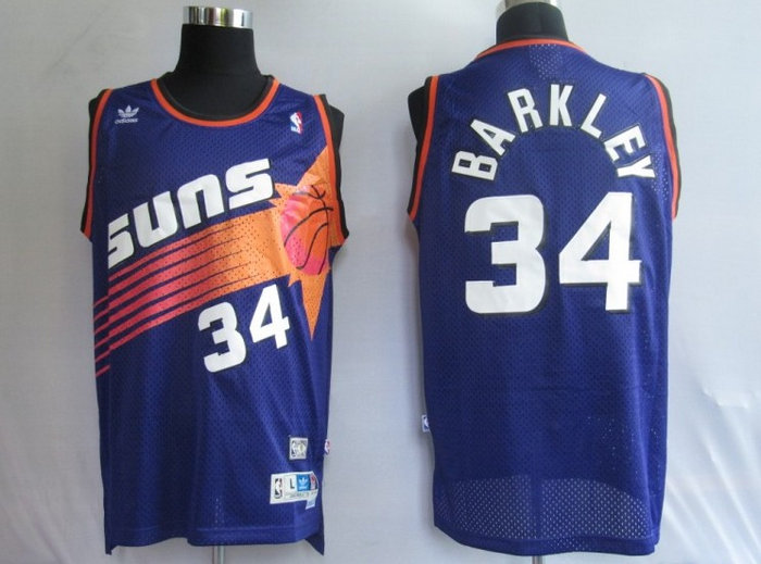 NBA Jerseys Phoenlx Suns 34# BARKLEY Purple【SWINGMAN