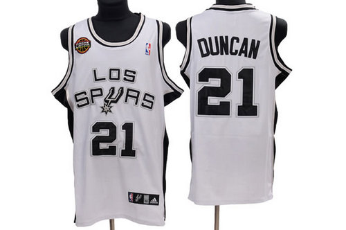 San Antonio Spurs 21 Tim Duncan Latin Nights Swingman white Jersey
