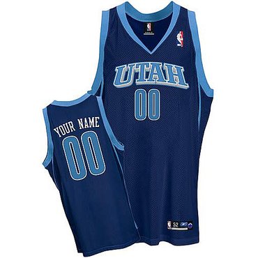 Jazz Personalized Authentic Blue Jersey (S-5XL)