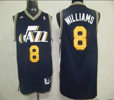 NBA Jerseys Utah Jazz 8 WILLIAMS Nany blue【Swingman