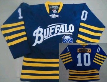 Buffalo Sabres 10 Christian Ehrhoff 3rd blue jerseys