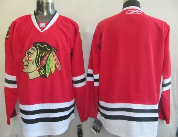NHL Jerseys Chicago Blackhawks Blank Red jersey