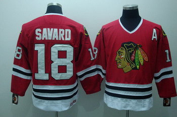 Chicago Blackhawks 18 Denis savard red Jersey A patch CCM Chicago Blackhawks 18 Denis savard red Jersey A patch CCM
