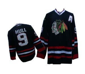 Chicago Blackhawks 9 Hull  black