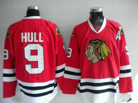 nhl chicago blackhawks #9 hull red nhl chicago blackhawks #9 hull red