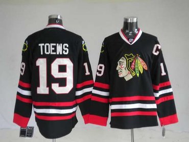 nhl chicago blackhawks #19 toews black(3rd)