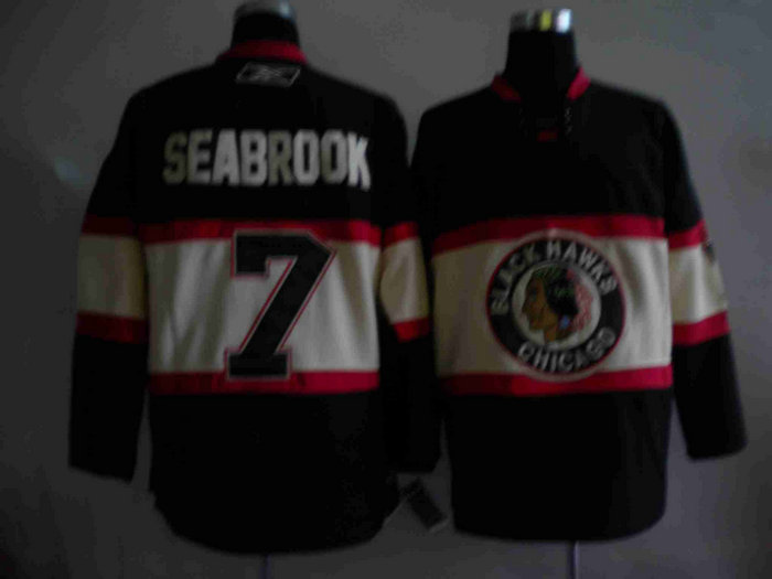 NHL Jerseys Chicago Blackhawks 7# SEABROOK black NHL Jerseys Chicago Blackhawks 7# SEABROOK black