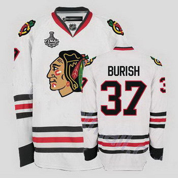 youth Chicago Blackhawks 37 Adam Burish White Jersey youth Chicago Blackhawks 37 Adam Burish White Jersey