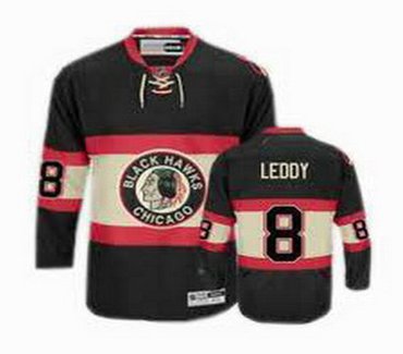 Youth Chicago Blackhawks 8 Nick Leddy black third jerseys Youth Chicago Blackhawks 8 Nick Leddy black third jerseys