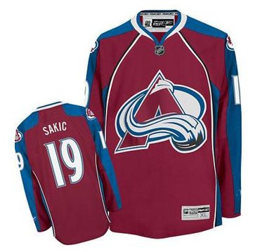 NHL Colorado Avalanche #19 Joe Sakic Red Jersey