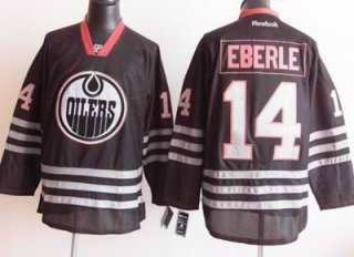 2012 Edmonton Oilers 14 Jordan Eberle Black Jerseys