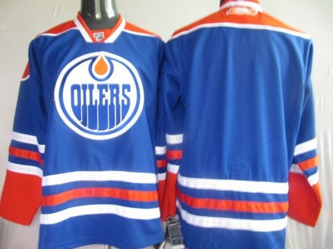 Edmonton Oilers Blank jersey blue Jerseys
