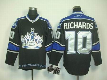 Los Angeles Kings 10 Mike Richards black jersey