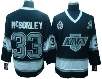 Los Angeles Kings 33 MARTY MCSORLEY jerseys black