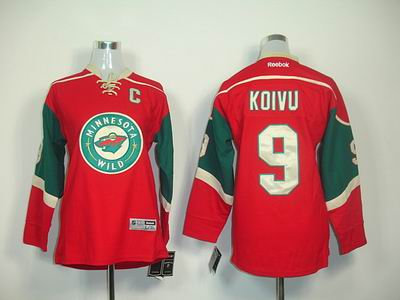 youth Minnesota Wild 9 KOIVU red Jerseys youth Minnesota Wild 9 KOIVU red Jerseys