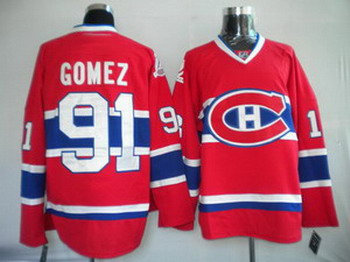 Montreal Canadiens 91 GOMEZ Red kids jersey Montreal Canadiens 91 GOMEZ Red kids jersey