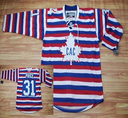 Montreal Canadiens #31 Carey Price Red Pinstripe Jersey Montreal Canadiens #31 Carey Price Red Pinstripe Jersey